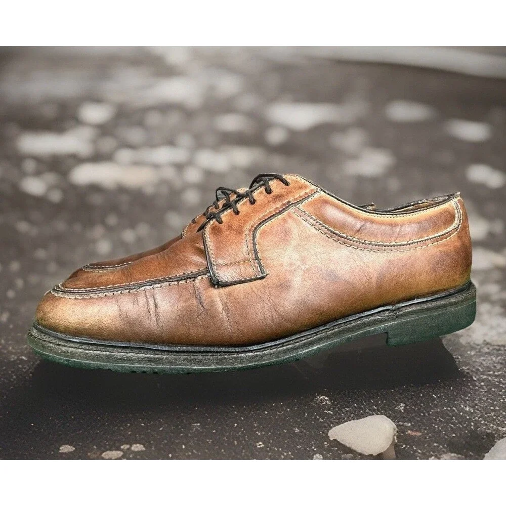Allen Edmonds Wilbert Shoes 1951 Mens 9 D Brown Lace Up